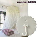12cm Ceiling Sticky Hooks Screw Net Hanger Wall Household Tools Supplies F7X0