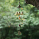 40cm Soft Garden Feng Shui Lucky Hanging Decorationr 3 Bells Wind Chimes Outdoor
