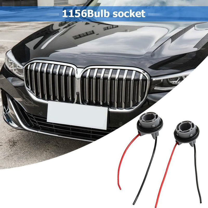 2pcs Car 1156 Bulb Holder Socket Adapter LED Side Light Wiring Connector Newly