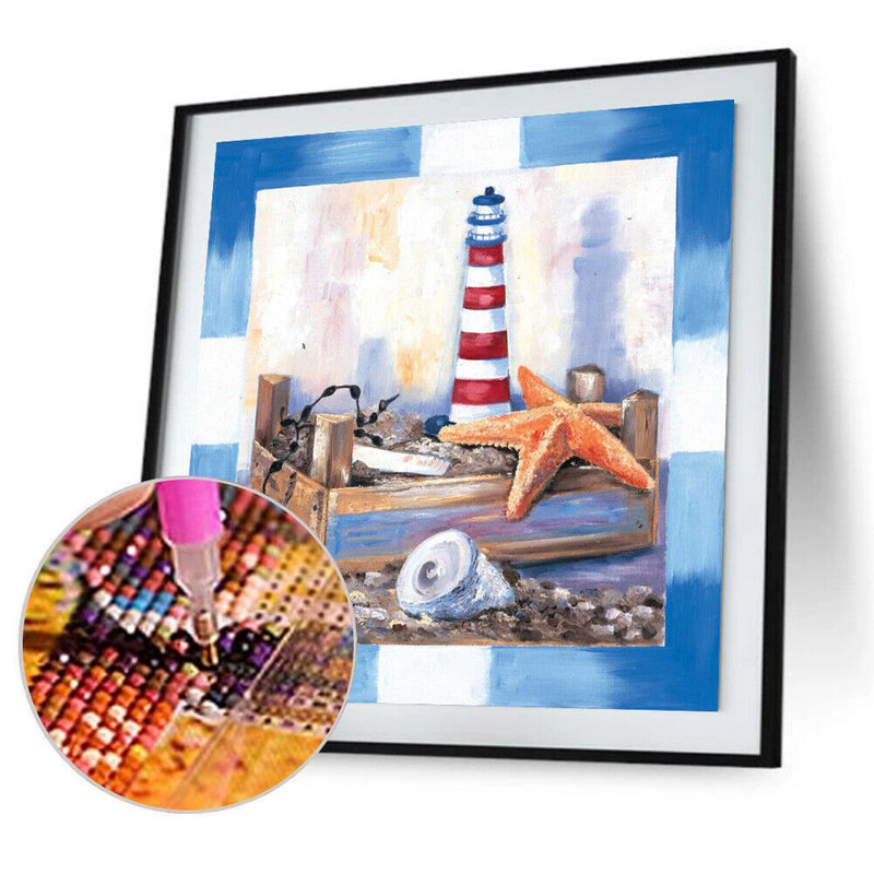 5D DIY Diamond Painting Shell Full Drill Rhinestone Mosaic Art Picture for Home
