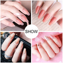 Kit Poly Nail Gel Set Nail Manicure Set For Quick Extension Shiny/Nude Color