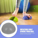 Inflatable Half Sphere Yoga Balls Massage Trainer Balancing Ball (Grey)