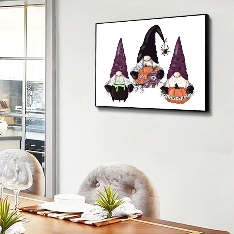 Christmas Goblin Oil Paint By Numbers Picture DIY Hand Painted Wall Art Crafts