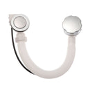 Connection Pop-Up Round Bathtub Drain Tube Waste Pipe Concealed Bath Overflow