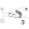 Stainless Steel Door Hook Set with Screws Clothes Hat Wall Hanger (1.5mm)