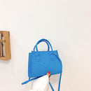 Fashion Rhombic Pattern Messenger Bag Women Felt Mini Shoulder Satchel Handbag