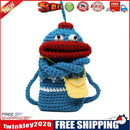Women Cartoon Crossbody Bag DIY Sausage Mouth Knit Small Messenger Bags