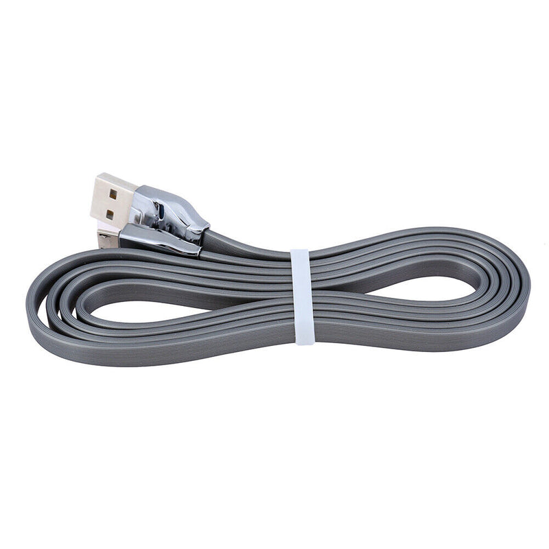 1.2M 2.4A Micro USB TPE Quick Charging Cable for Android(Gray)