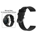 Silicone Strap Replacement Belt for Huawei Watch GT 2 Pro Watchband (Black)