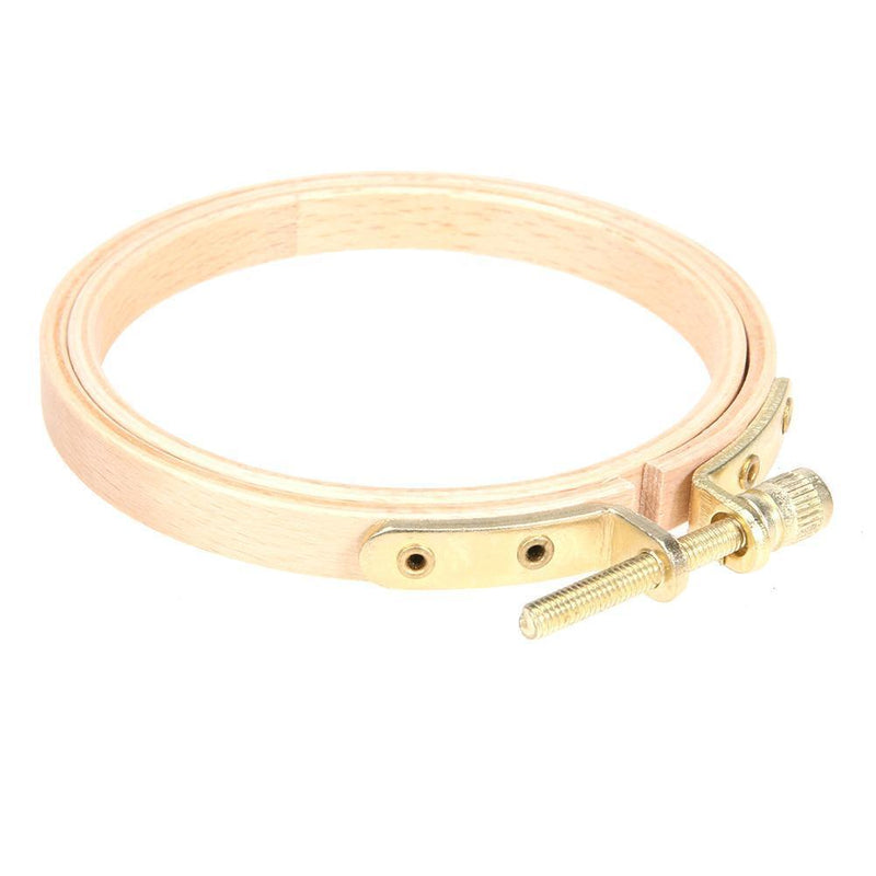 DIY Wooden Cross Stitch Frame Needlework Hoop Ring Embroidery Tool(7.5cm)