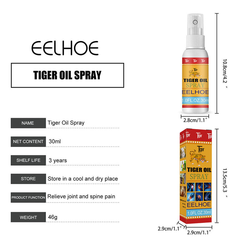 30ml Tiger Oil Spray for Stasis Shoulder Neck Lumbar Muscle Joint Pain Body Care