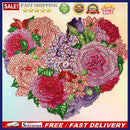 Part Specical Shaped Drill Diamond Painting Decor Flower Heart Kits Needlew