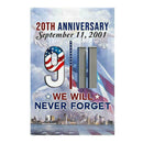 911 Flag We Will Never Forget The 20th Decorative House Banner Garden X4Z7