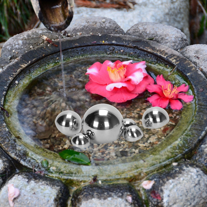 Swimming Balls Shiny Sphere Lawn Mirror Globe Swimming Garden Ball 6 Pack Newly