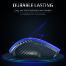USB Wireless Mouse 1600DPI Adjustable Receiver 2.4GHz Mice for PC (Blue)