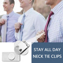 Invisible Stainless Steel Tie Fixed Tie Clip Necktie in Place Shirt Tie Clips