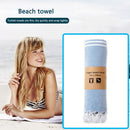 Beach Towel + Outdoor Swimming Sports Travel Drawstring Backpack Organizer Ba