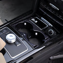 Car Center Console Water Cup Holder for Mercedes W212(Black carbon fibre)