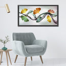5D DIY Full Round Drill Diamond Painting Ginkgo Biloba Handmade Home Art Deco