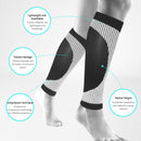 1 Pair Sports Leg Guard Cover Men Women Calf Compression Socks (Black L/XL)