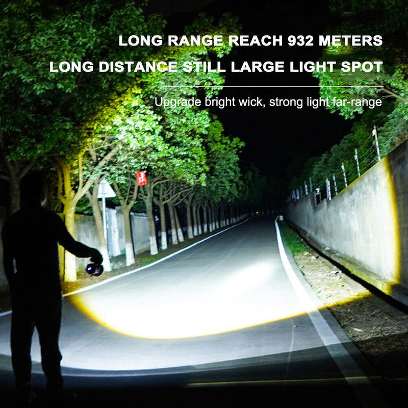 Powerful LED Flashlight Waterproof Fishing Searchlight Outdoor Camping Lamp