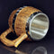 Large Capacity Wood Barrel Tankard Bucket Shaped Beer Bucket Cup Drinkware Newly