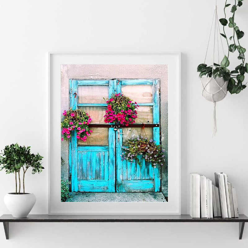Oil Paint By Numbers Picture DIY Drawing Garden House Acrylic Paint Decor Art