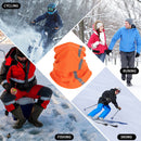 Outdoor Winter Warm Fleece Neck Scarf Reflective Skiing Neck Cover (Orange)