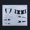 Musical Instruments Bass Drum DIY Metal Stencil Scrapbook Cutting Die-14964