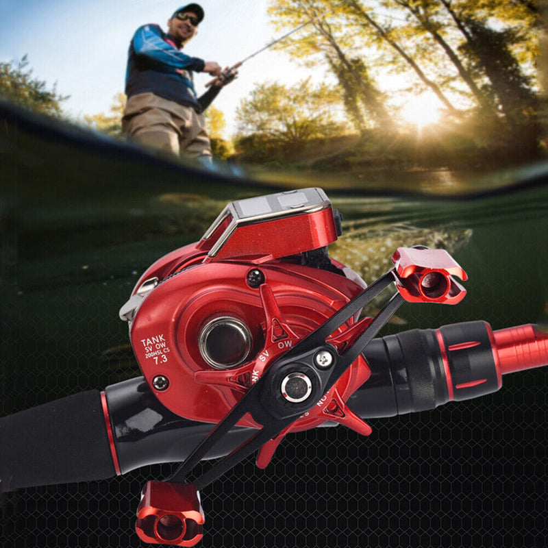 7.3/1 19+1BB 5kg Braking Force Low Profile Baitcasting Fishing Reel (Right)