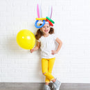 PVC Inflatable Easter Bunny Hat Ring Toss Toys Kids Game (Pink Rabbit Ear)