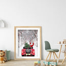 DIY Rhinestone Christmas Red Car Full Round Drill Diamond Painting Mosaic Dec