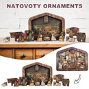 Wooden Jesus Puzzle Statue Kids Educational DIY Nativity Jigsaw Puzzle Gifts