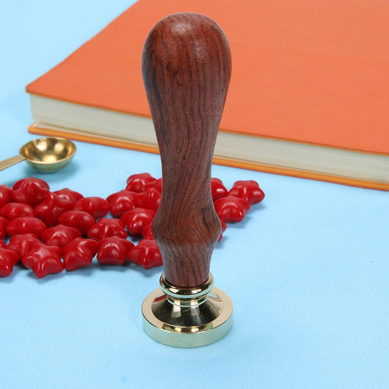 Retro Wax Stamp Wood Handle DIY Scrapbooking Envelope Sealing Stamp Seal(A)