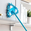 Retractable Kitchen Floors Cleaning Triangle Mop for Glass Wall (Blue) Newly