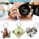 Sublimation Blank Keychain MDF Material Key Rings Present Blank Key chain