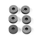 7pcs Steel Dual Wheel Knurling Tool Set with Diagonal Linear Knurl Wheel Newly