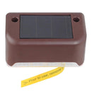 4x LED Solar Deck Lights Outdoor Pathway Yard Stairs Fence Lamps (White) Newly