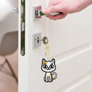 5pcs Diamond Painting Kitten Keychain DIY Crystal Drill Key Ring (YSGJ027)