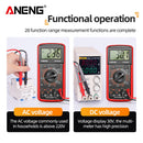 ANENG Digital Multimeter LCD DC AC Voltage Capacitance Test Meter (Red)
