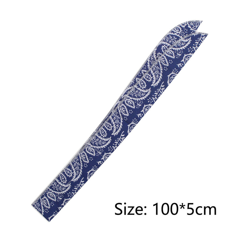 Summer Ice Cooling Wrap Towel Scarf Outdoor Running Neck Headband (Blue)