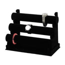 3-Tier Jewelry Bracelet Watch Bangle Display Holder Stand Showcase T-bar