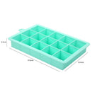Silicone Ice Cube Mold 15 Grids Ice Cube Maker DIY Ice Tray Jelly Freezer Mou
