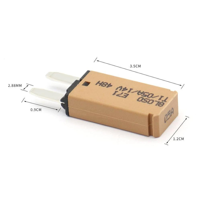 DC 14V Auto Reset Mini Circuit Breaker Blade Fuse for Car Boat(5A Brown) Newly