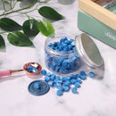 200pcs Octagon Sealing Wax Blue Wax Beads for Envelope Invitation DIY (L)