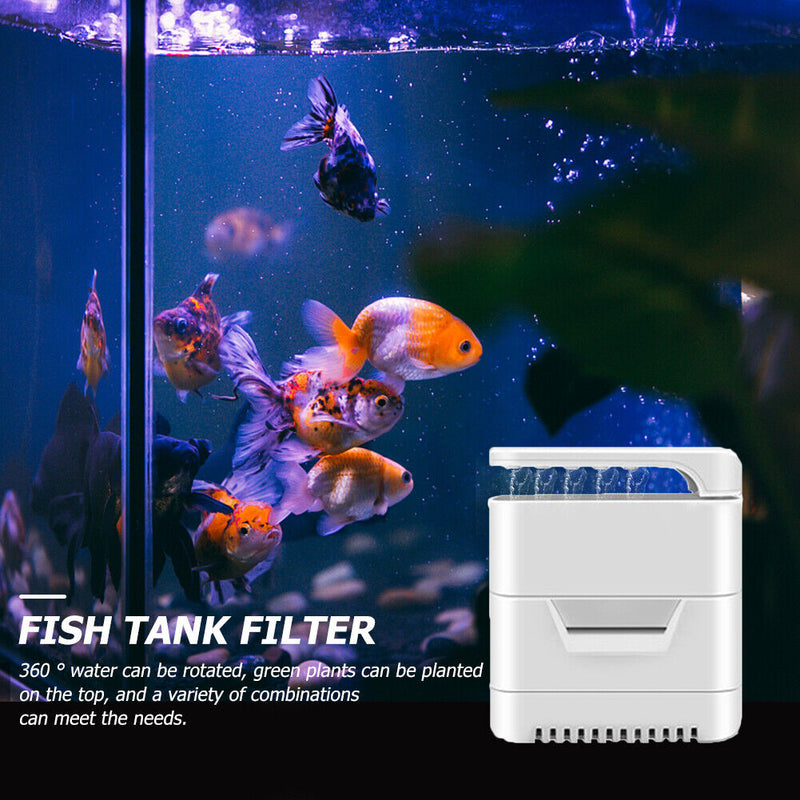 #A Waterfall 2W Turtle Tank Low Level Water Filter Aquarium Submersible Filter P