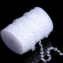 99FT Garland Diamond Strand Acrylic Crystal Grain Curtain Wedding DIY Party Decor