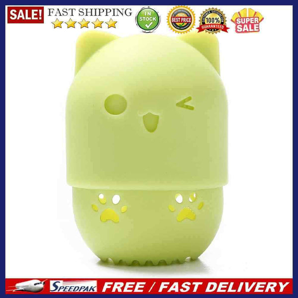 Egg Stand Powder Holder Cosmetic Puff Case Cosmetics Makeup Tools for Vacation