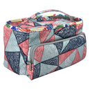 Oxford Cloth Geometric Wool Yarn Tote DIY Crochet Storage Knitting Bag (D) Newly