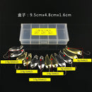 trout mini Fishing metal Lures Spoon Spinner Feather Treble Hook Crank Bait